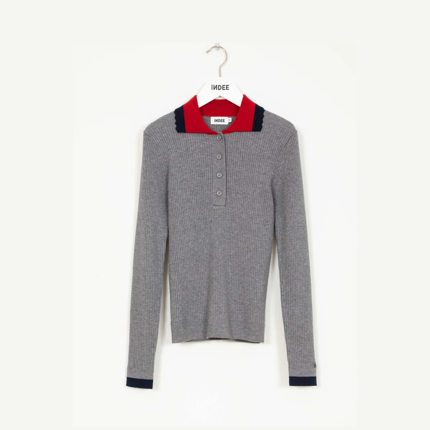 Today Polo Pullover | Grey Melange
