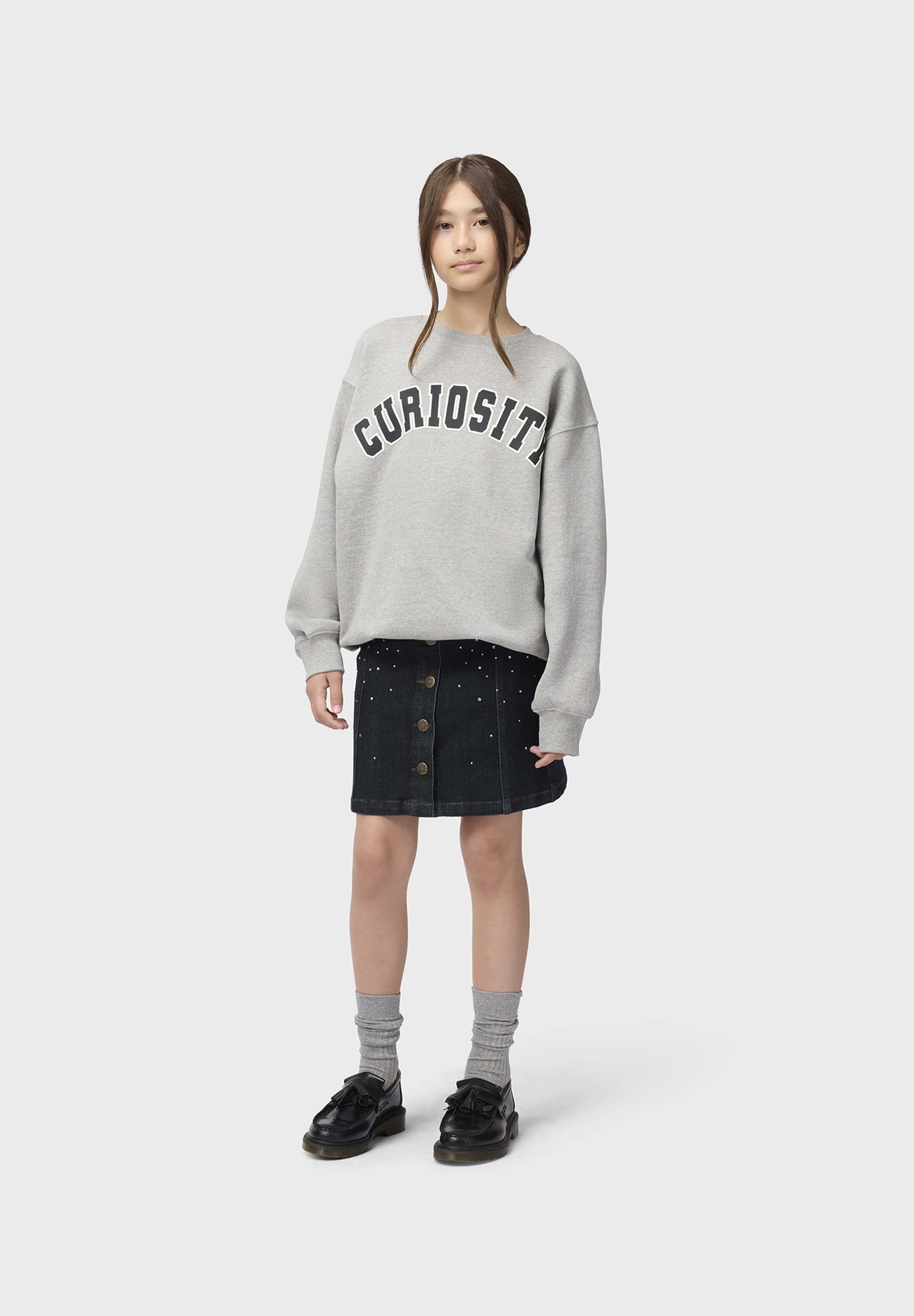 Magni Sweatshirt Set | Grey Melange