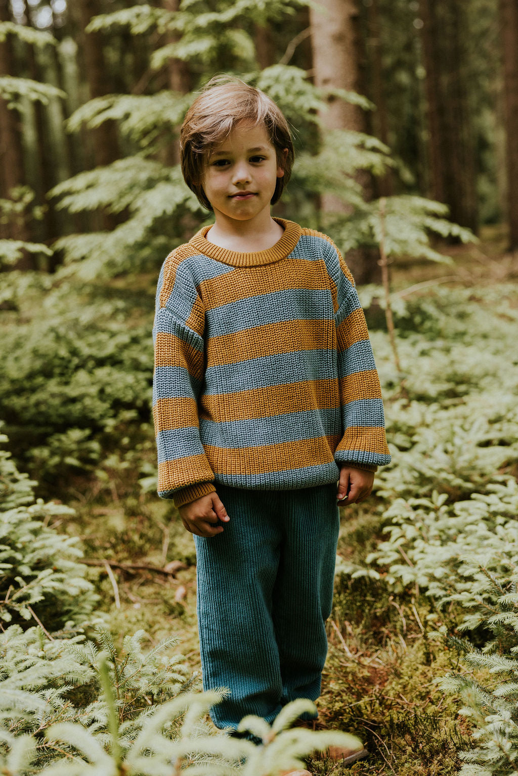 Stripes Knitted Sweater | Sunset