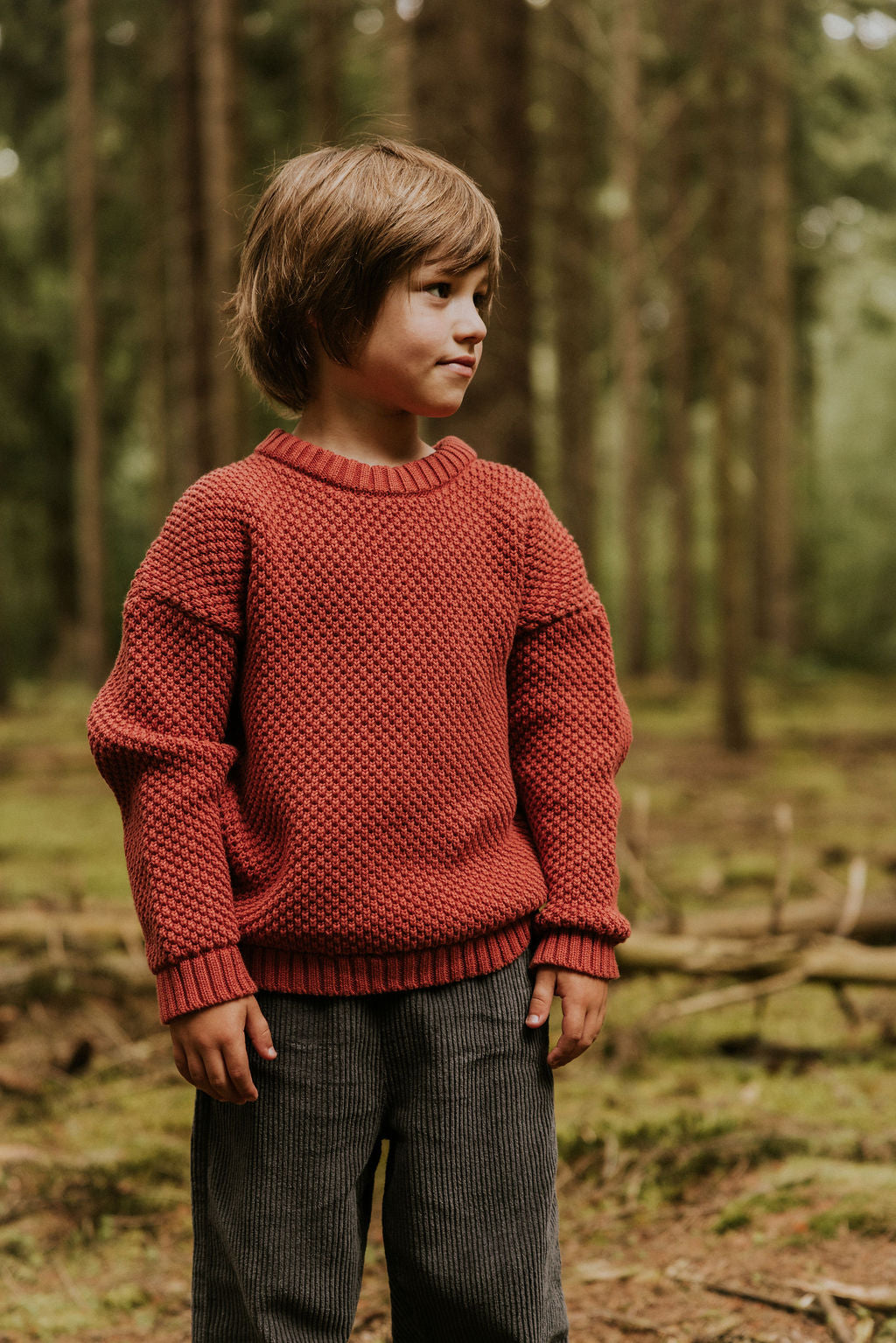 Kyoto Knitted Sweater | Indian Red