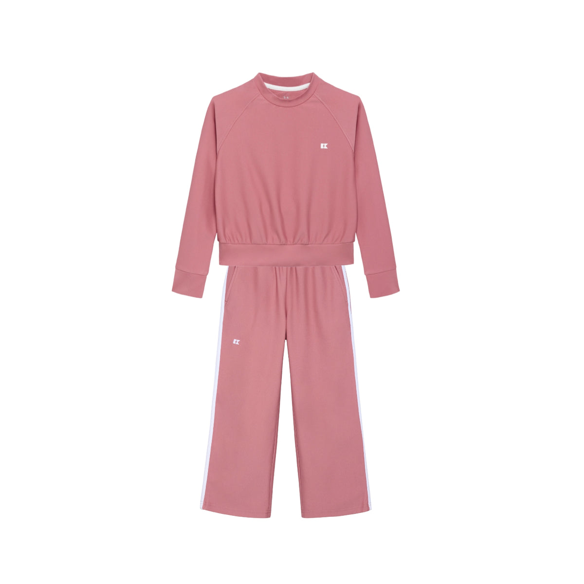 Crewneck Track Pant Set | Dusty Pink