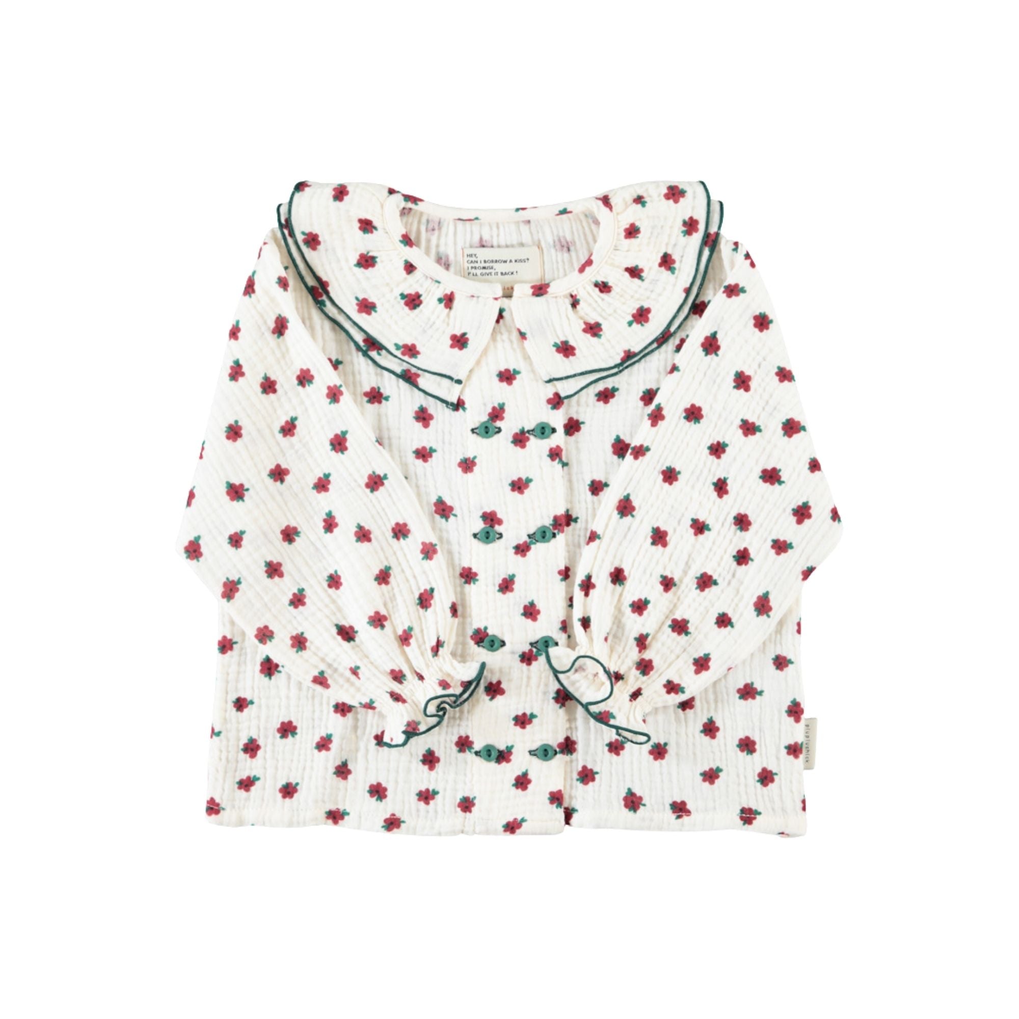 Blouse | Ecru with Flowers
