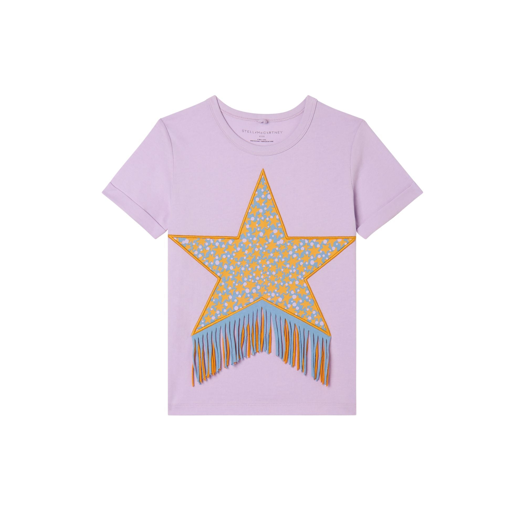 Fringed Star Graphic T-Shirt | Purple