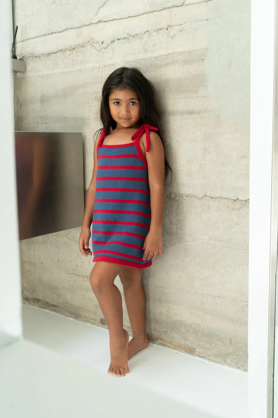 Bobbie Dress | Blue/Red