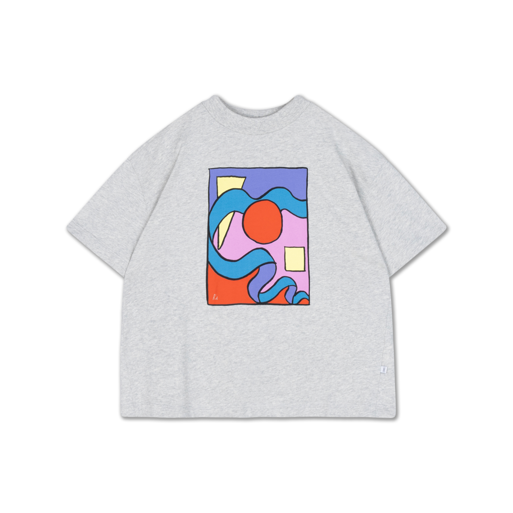 Boxy Tee | Light Mixed Cream