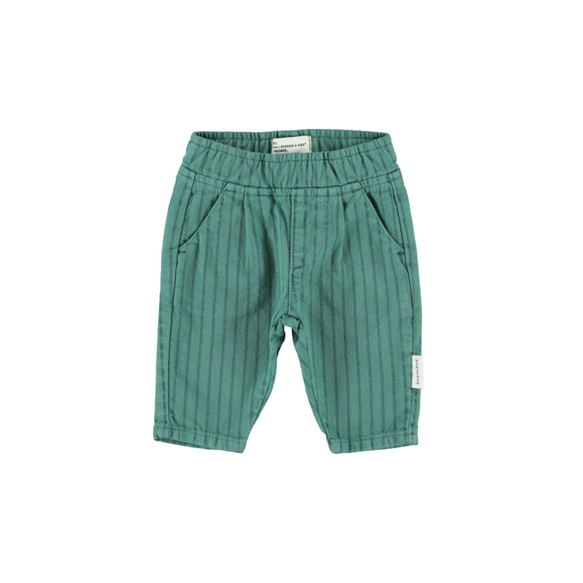 Trousers | Green with Black Stripes