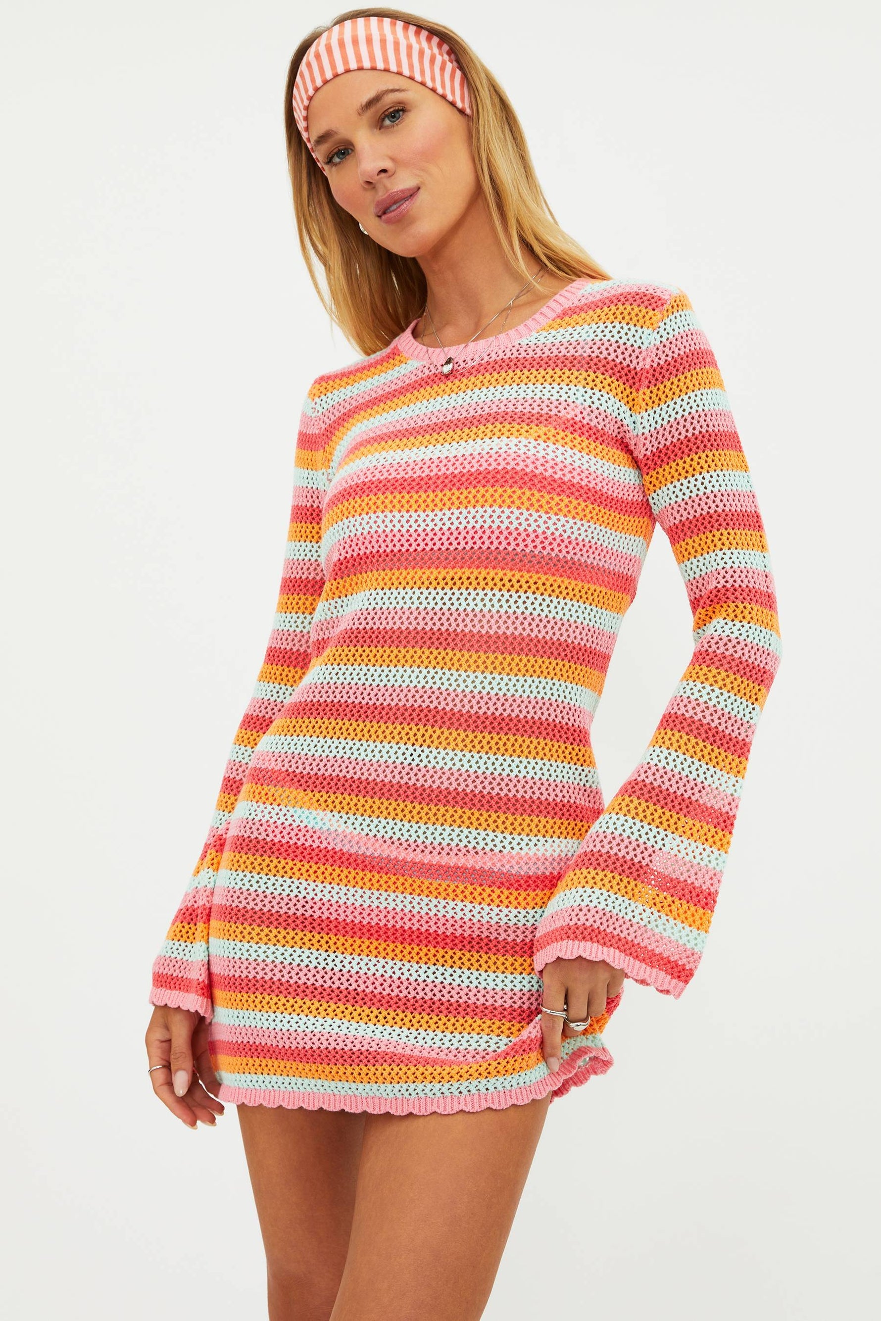 Womens Libbi Dress | Guava Jelly Crochet