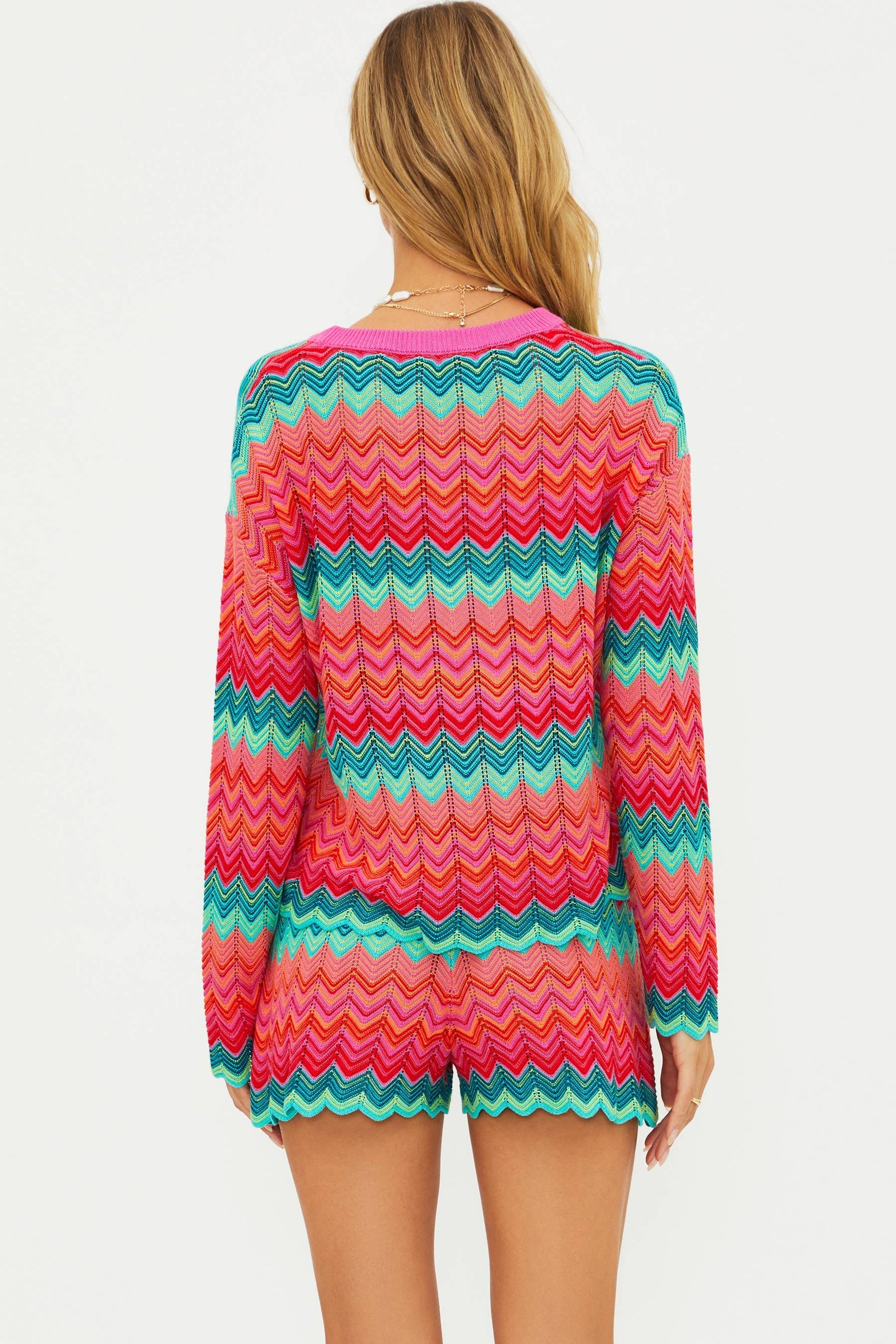 Womens Balboa Shorts | Strawberry Ice Chevron