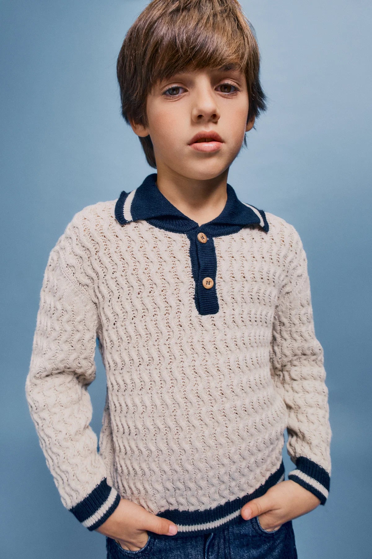 Noa Polo | Cable Knit