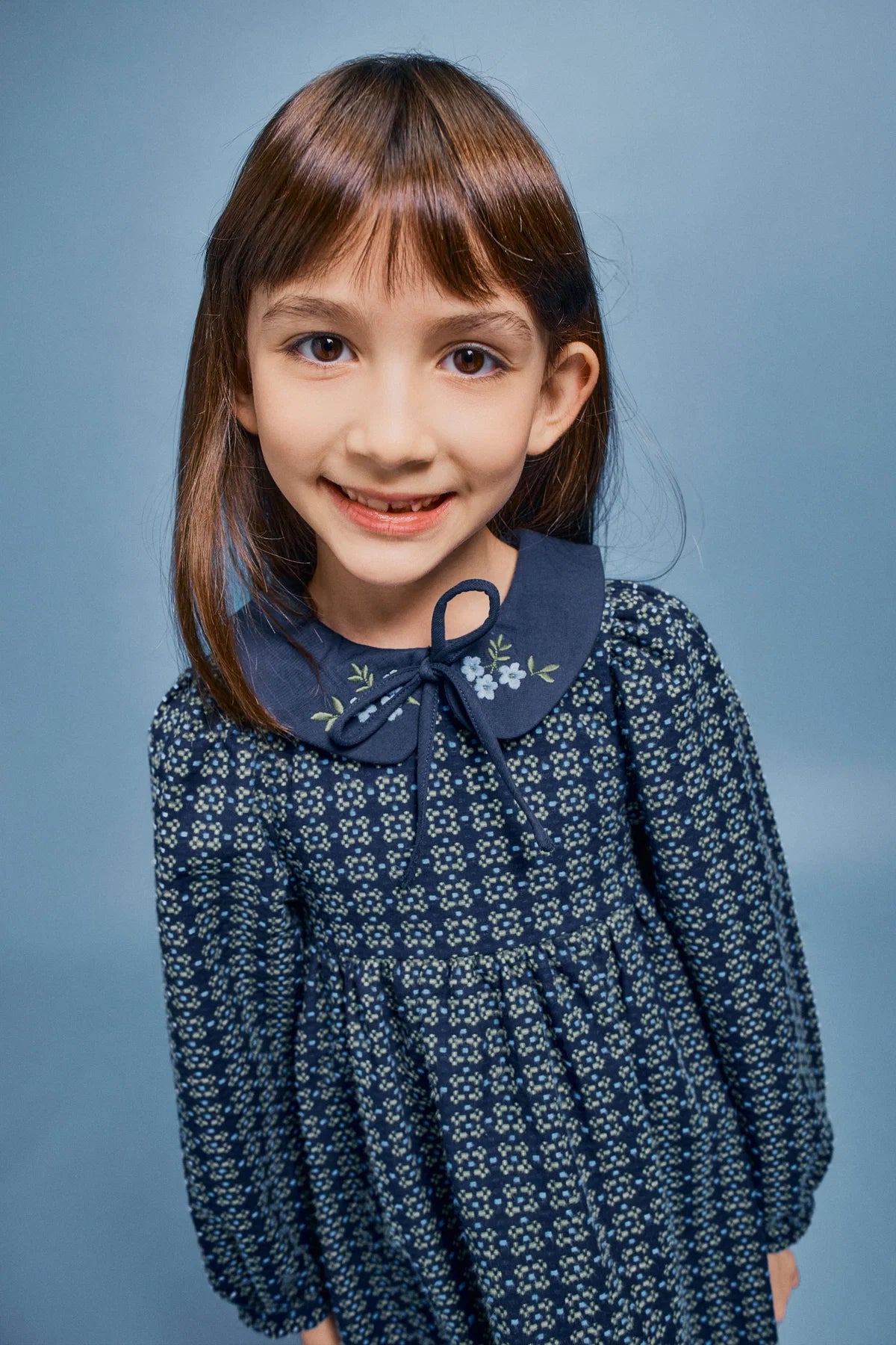 Annette Dress | Midgnight Jaquard