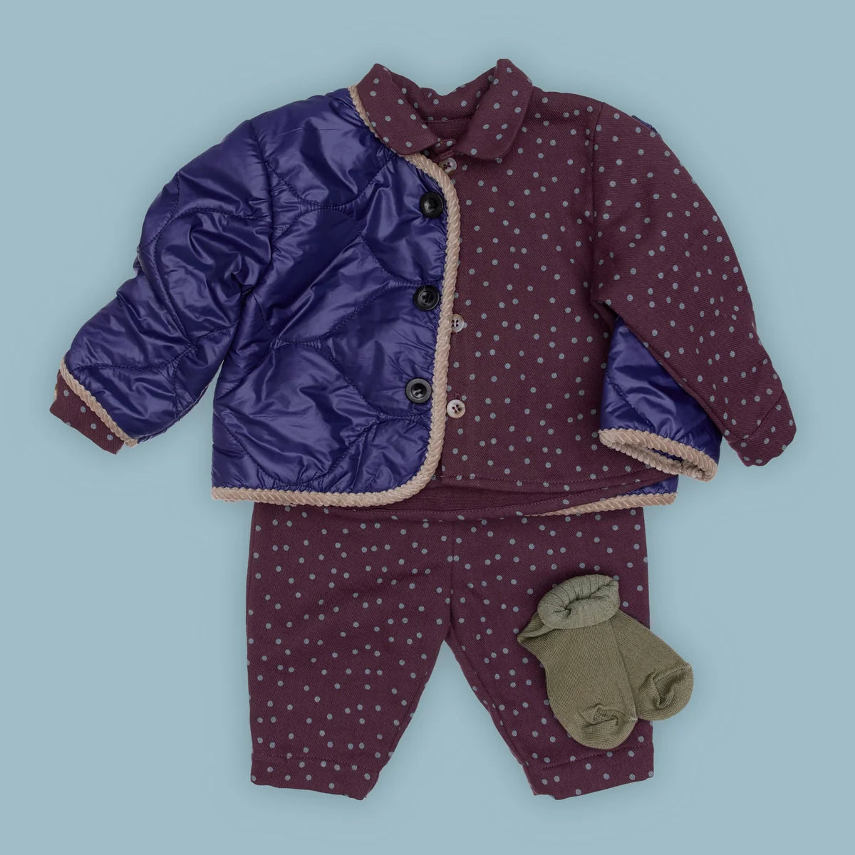 Felix Baby Puffer Jacket | Luminous Blue