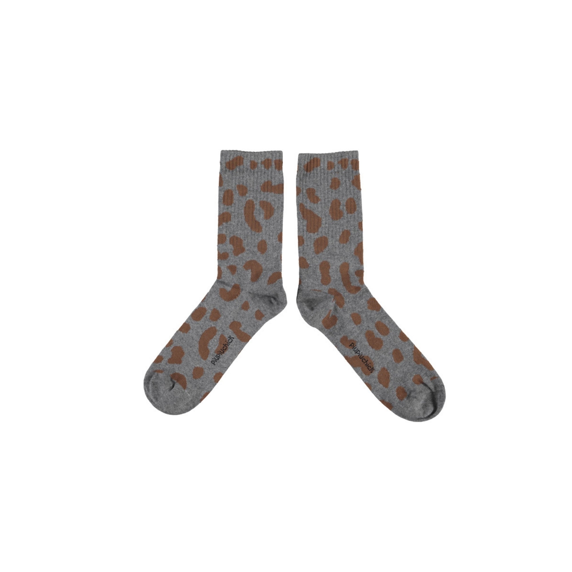 Socks | Grey with Animal Print