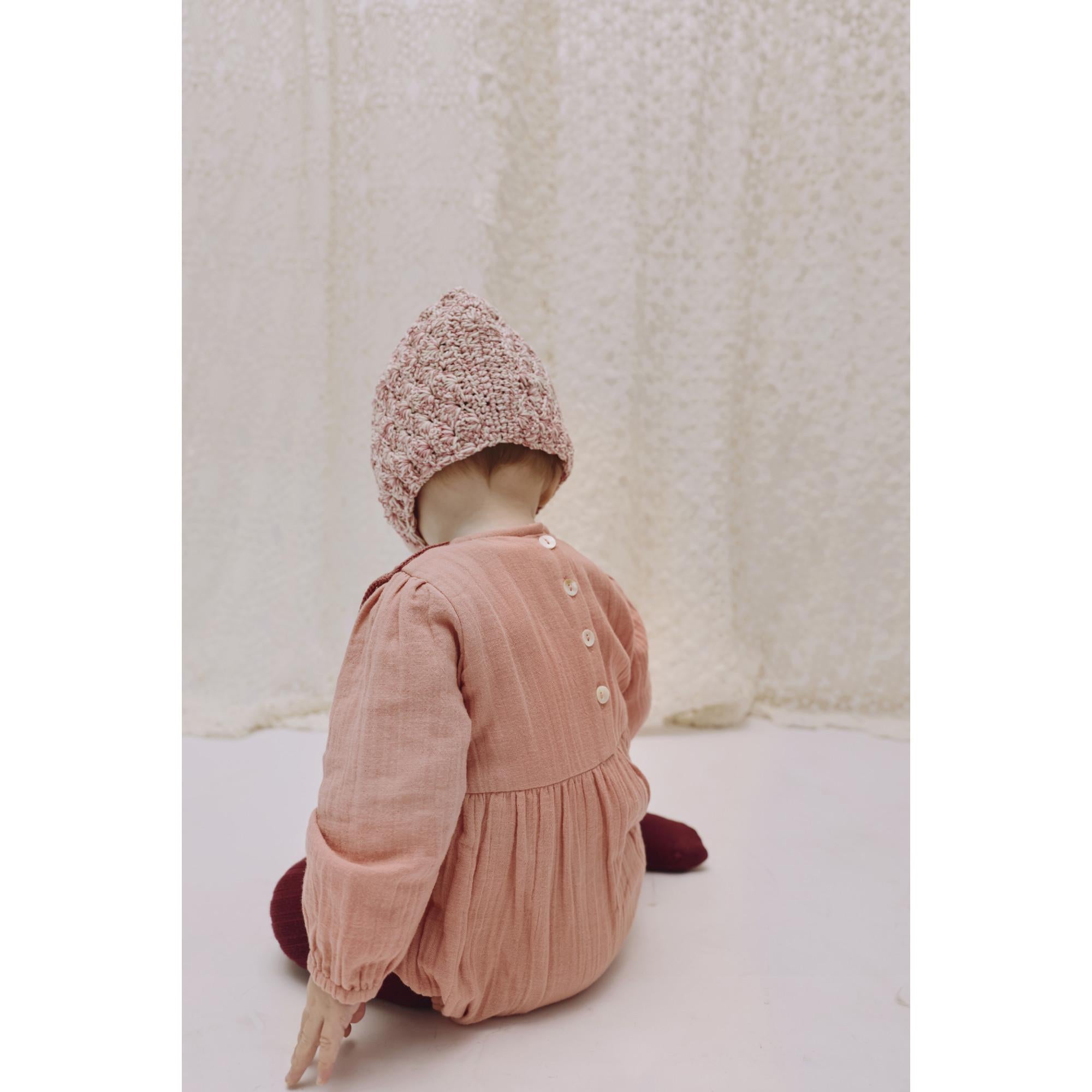 Lulu Panel Romper | Antique Rose