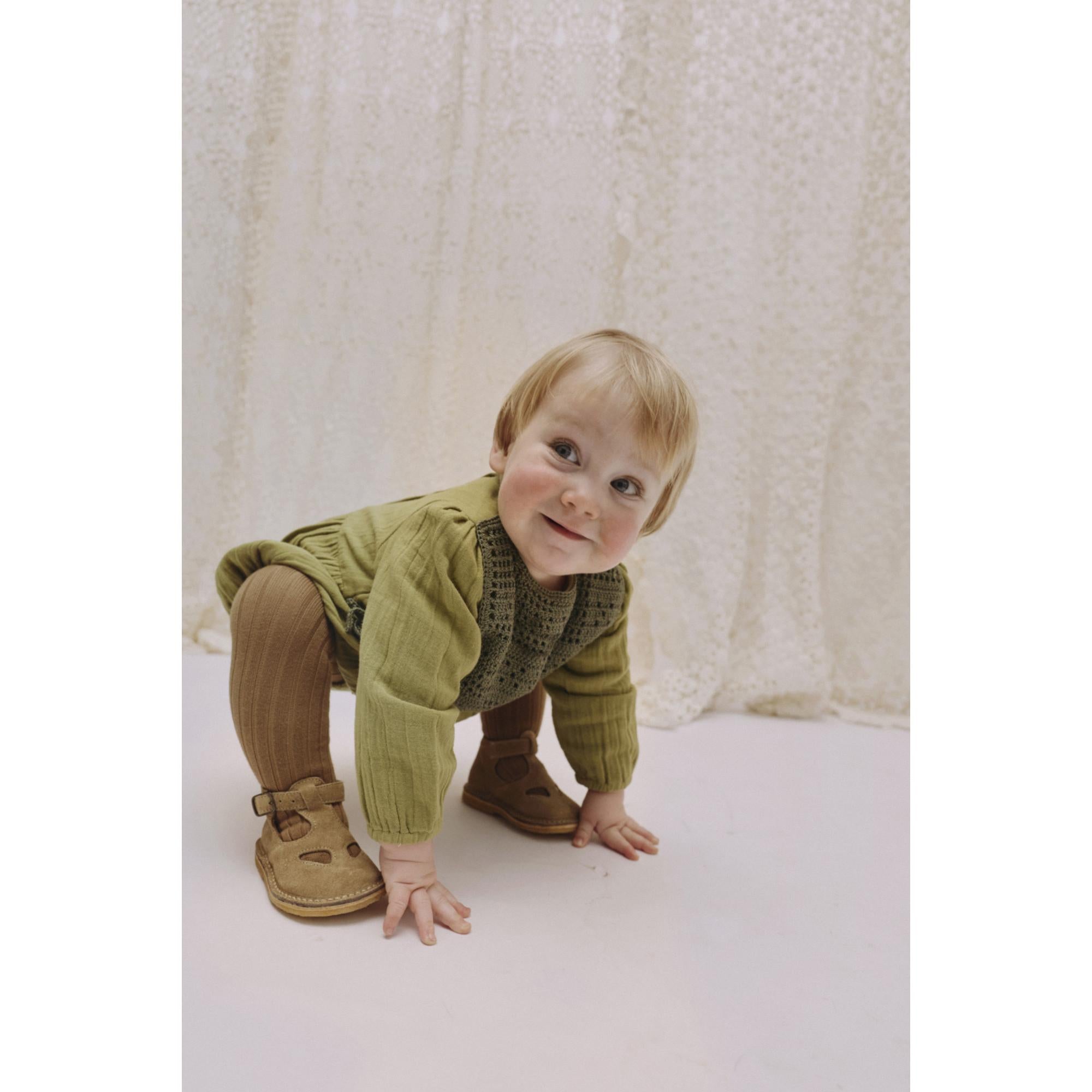 Lulu Panel Romper | Olive