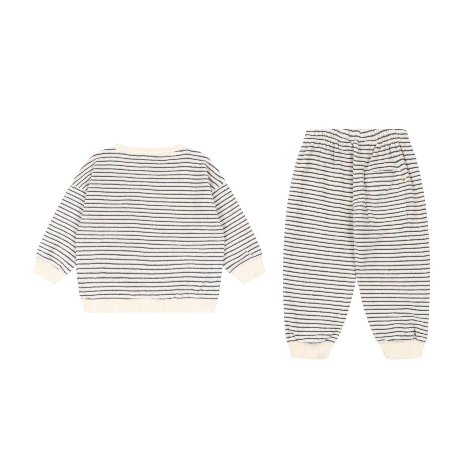 Itty Sweat Set | Flint Stripe