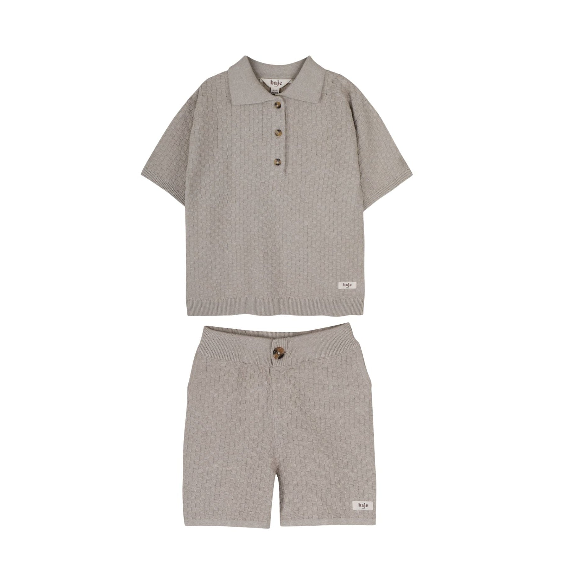 Milo Knitted Set | Taupe Gray