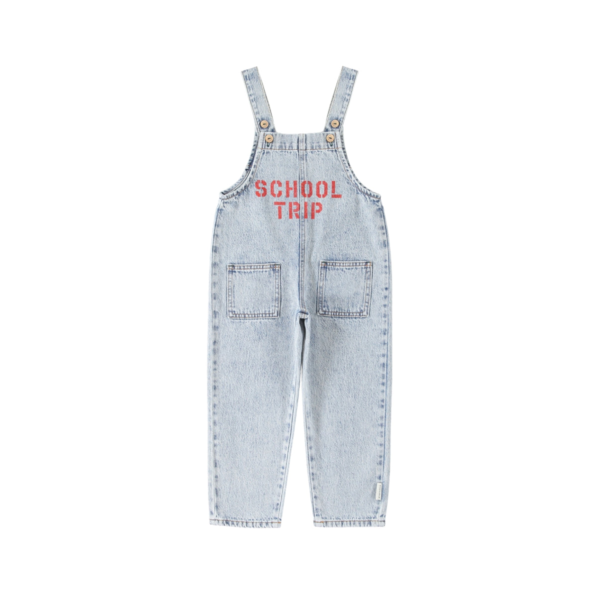 Dungarees | Fadded Light Blue Denim