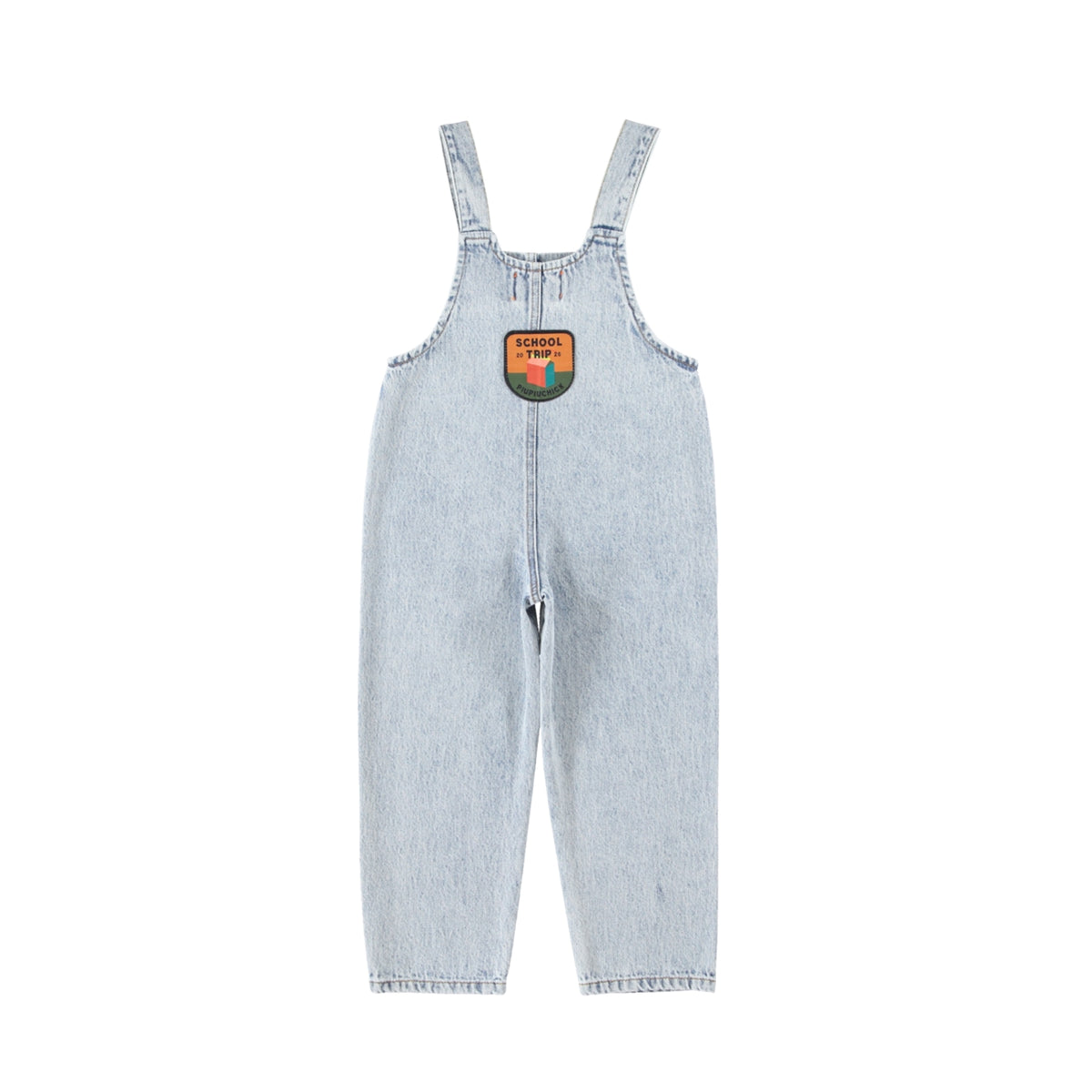Dungarees | Fadded Light Blue Denim