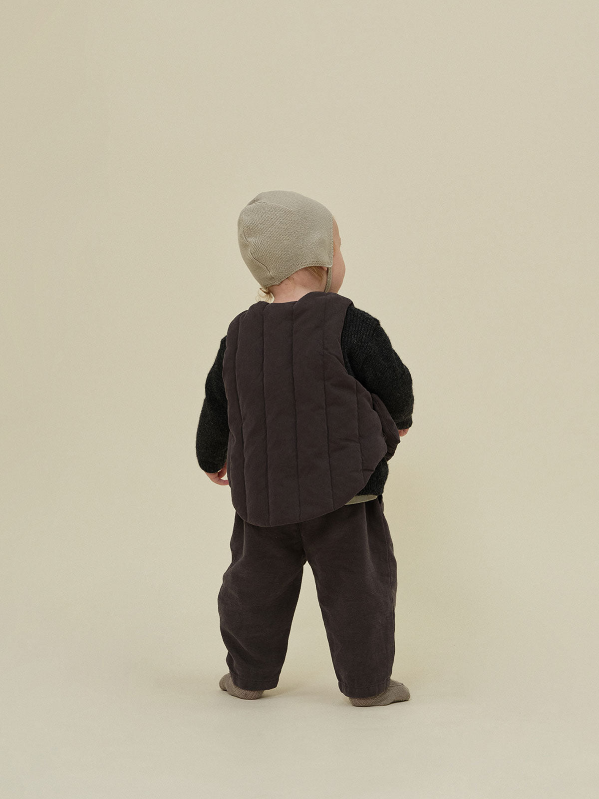 Duck Down Warm Bib | Navy