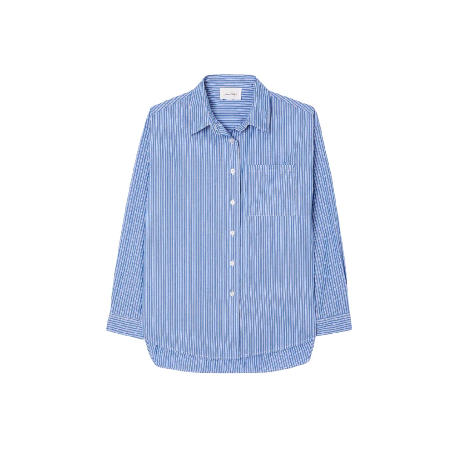 Zatybay Womens Shirt | Aqua Stripes