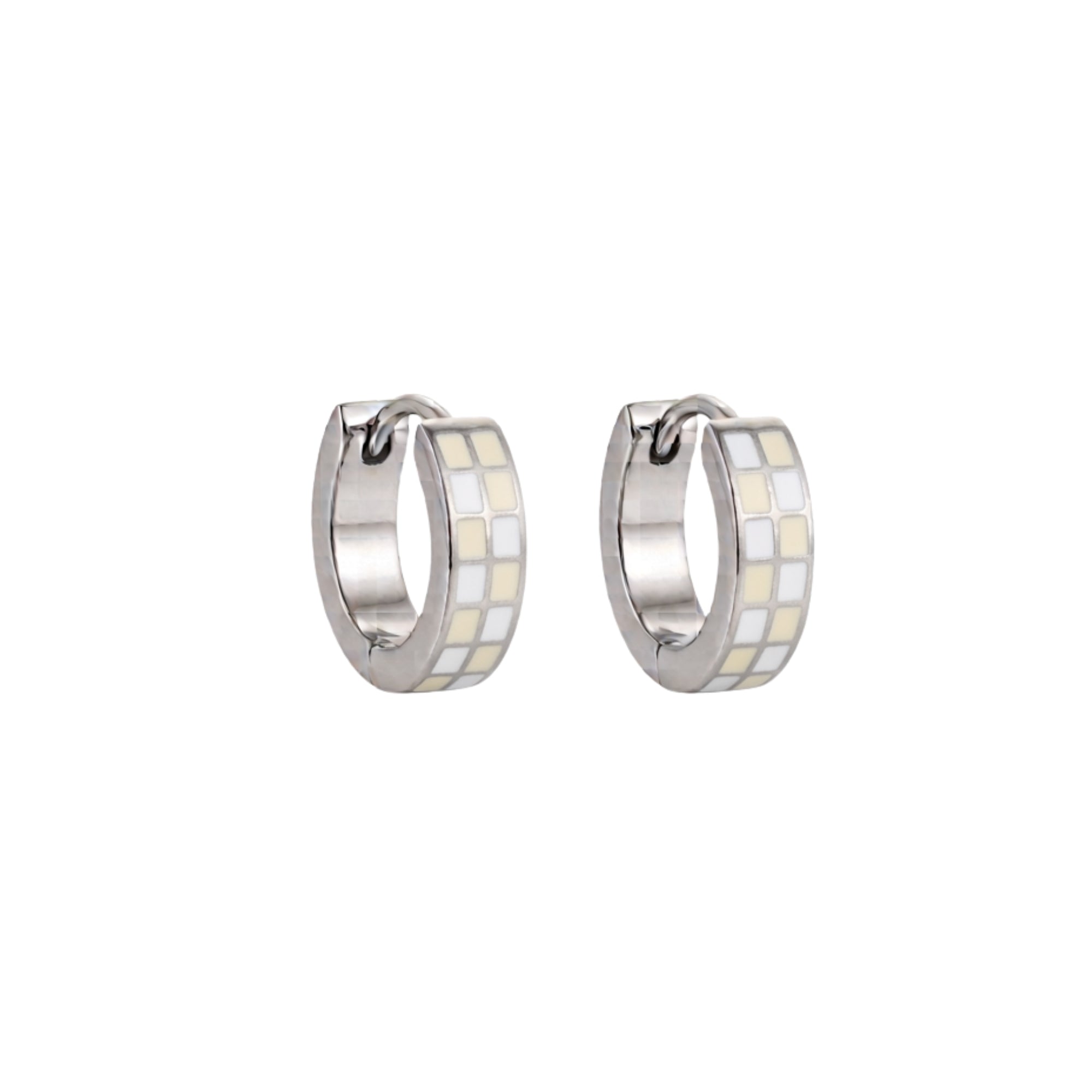 Silver Checkered Huggies