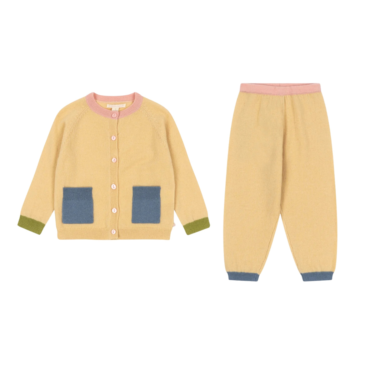 Colletti Cardigan Set | Yellow
