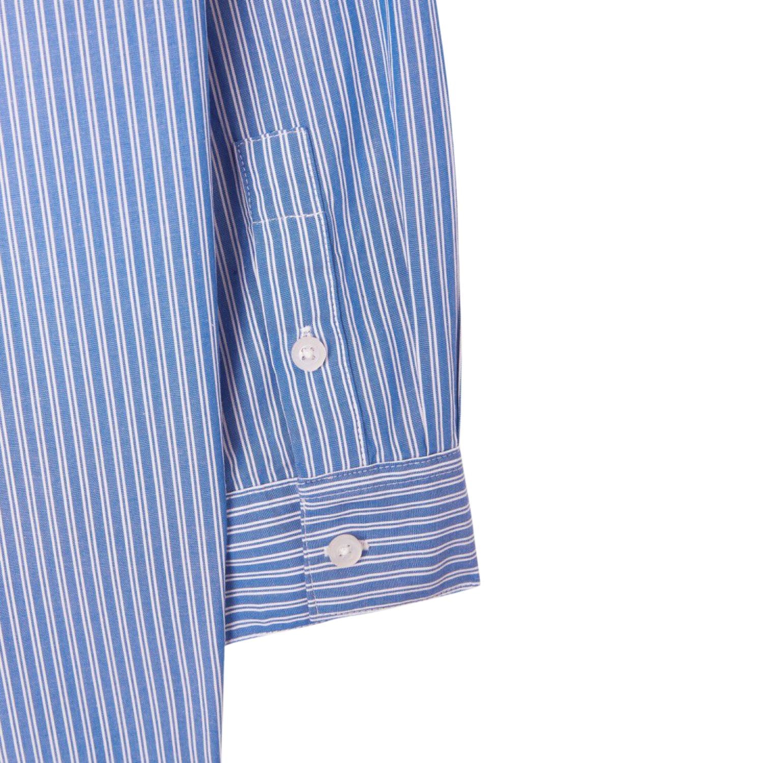 Zatybay Womens Shirt | Aqua Stripes