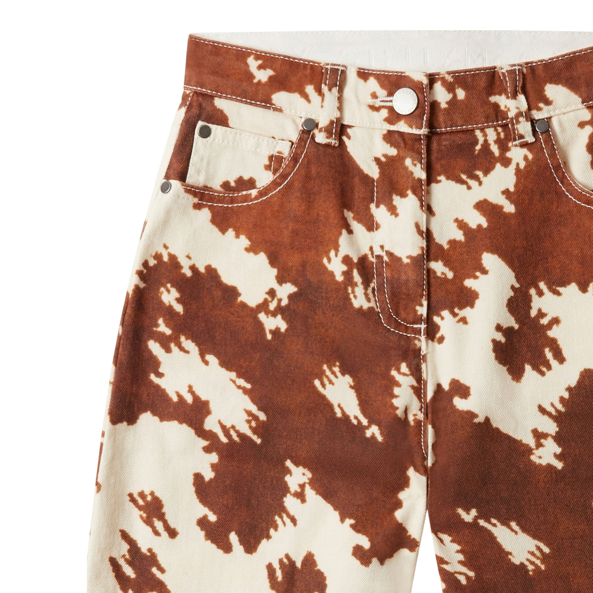Equestrian Pants | Ivory/ Brown