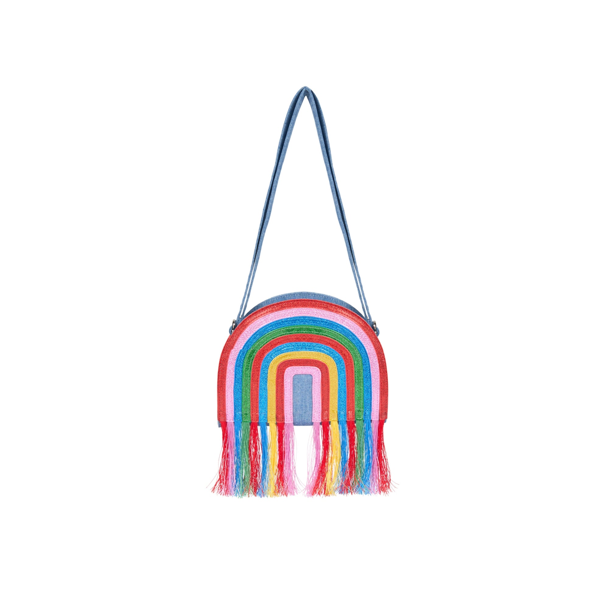 Fringed Denim Bag