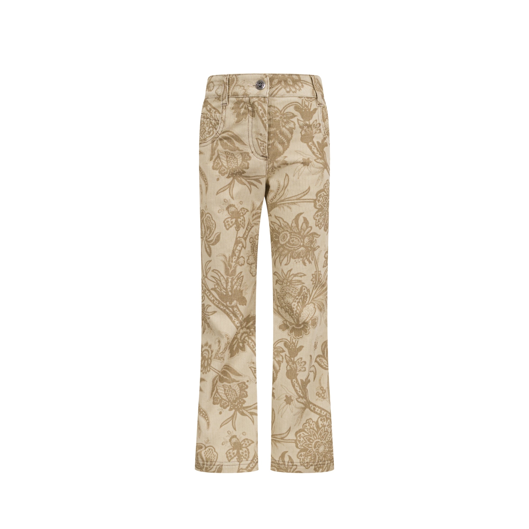Flared Corduroy Trousers | Ivory