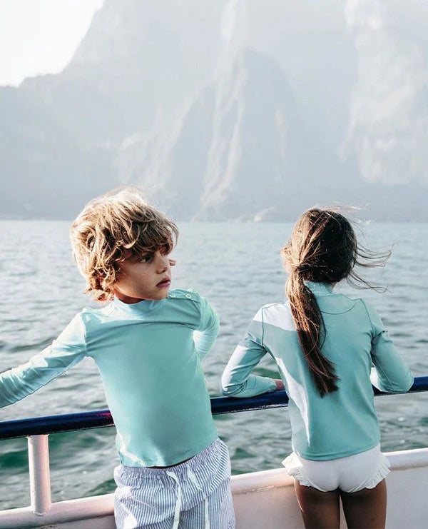Turbot Rash Guard | Aqua