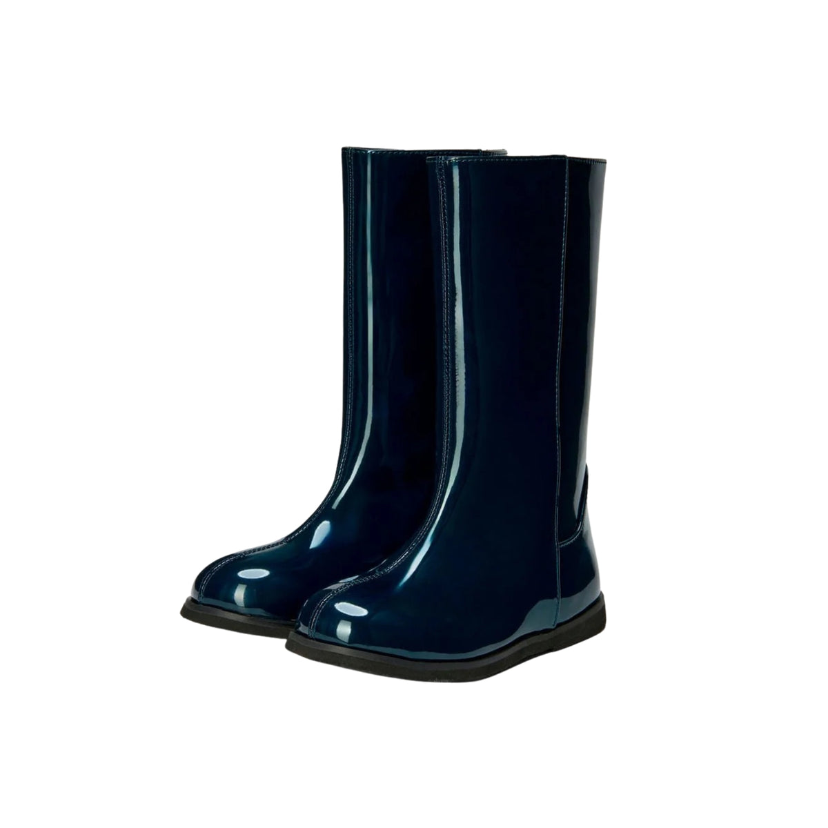 Ann PU Boots | Navy