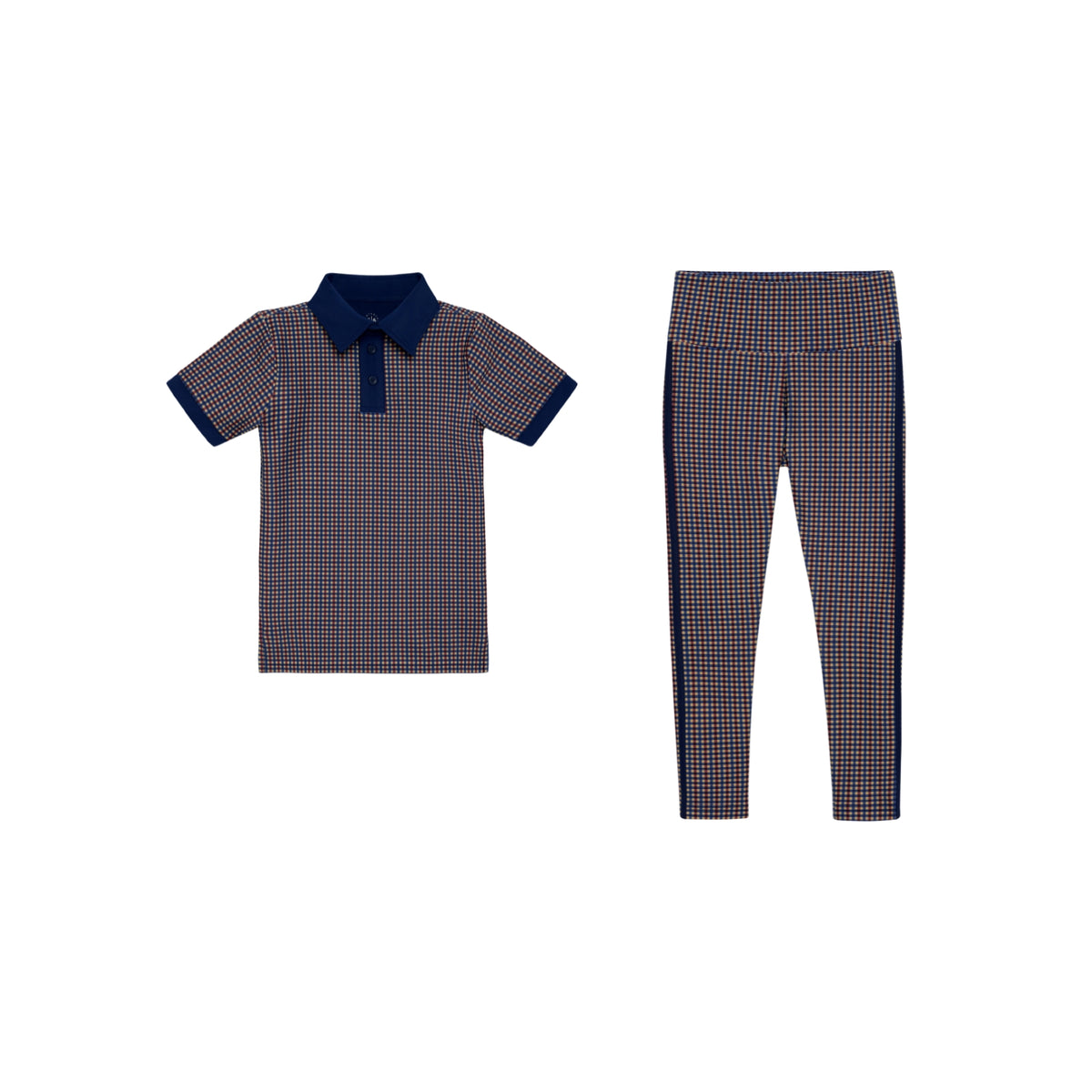 Polo & Leggings Set | Gingham