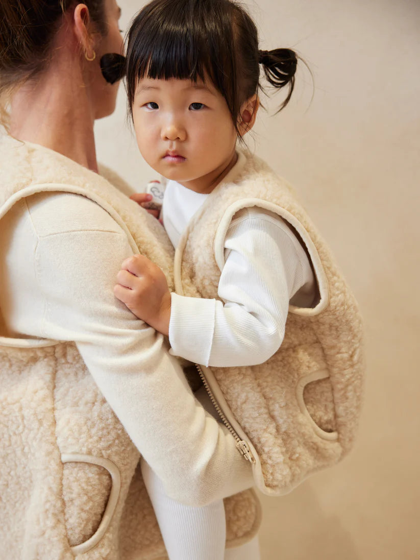 Wool Vest | Natural White