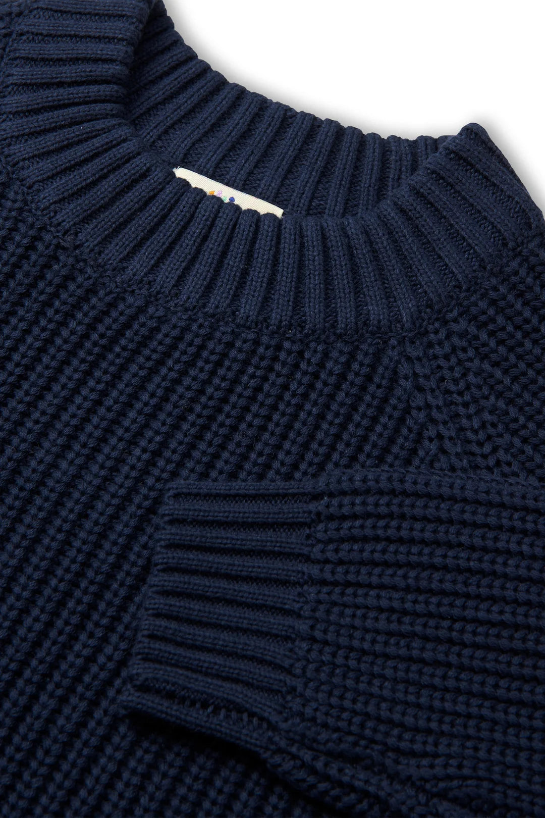 Classic Knitted Rib Sweater | Navy