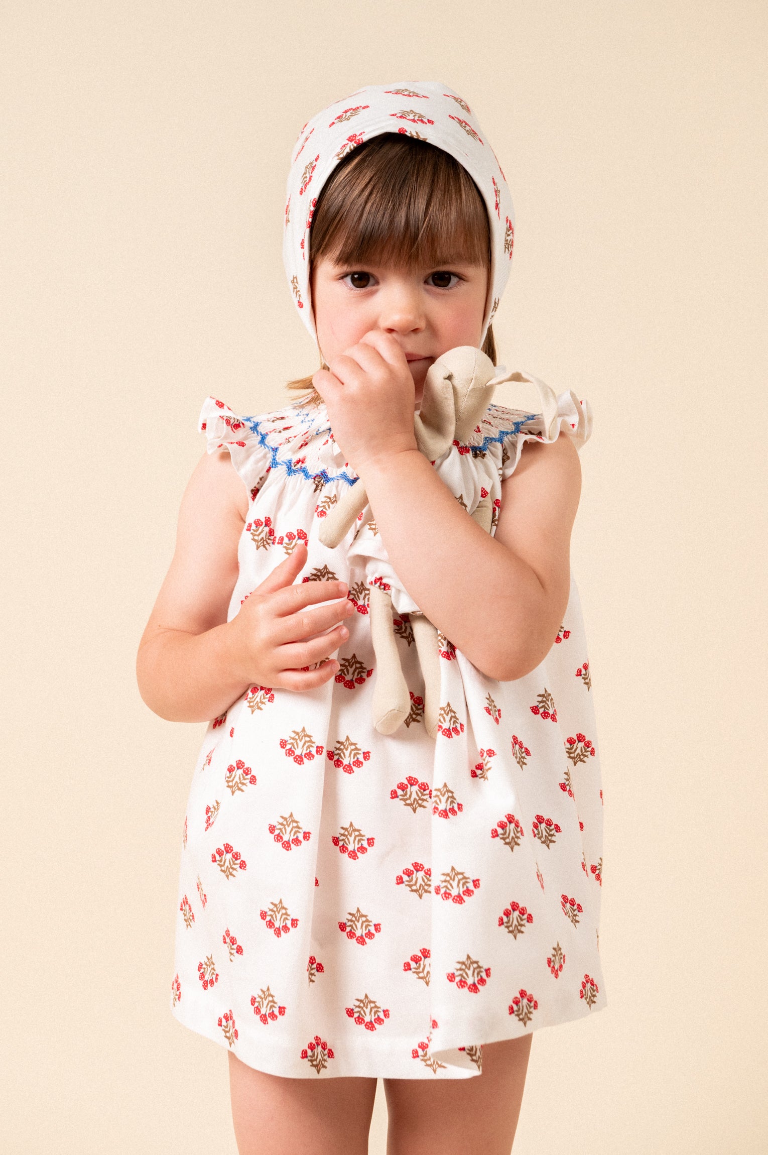 Moonsoon Smocked Blouse And Bloomer Set
