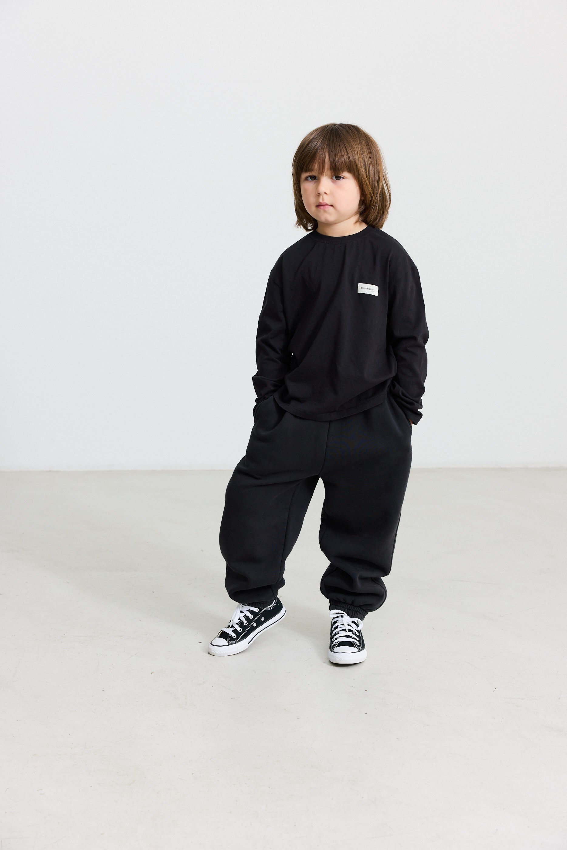 Norah Sweatshirt Set | Jet Black