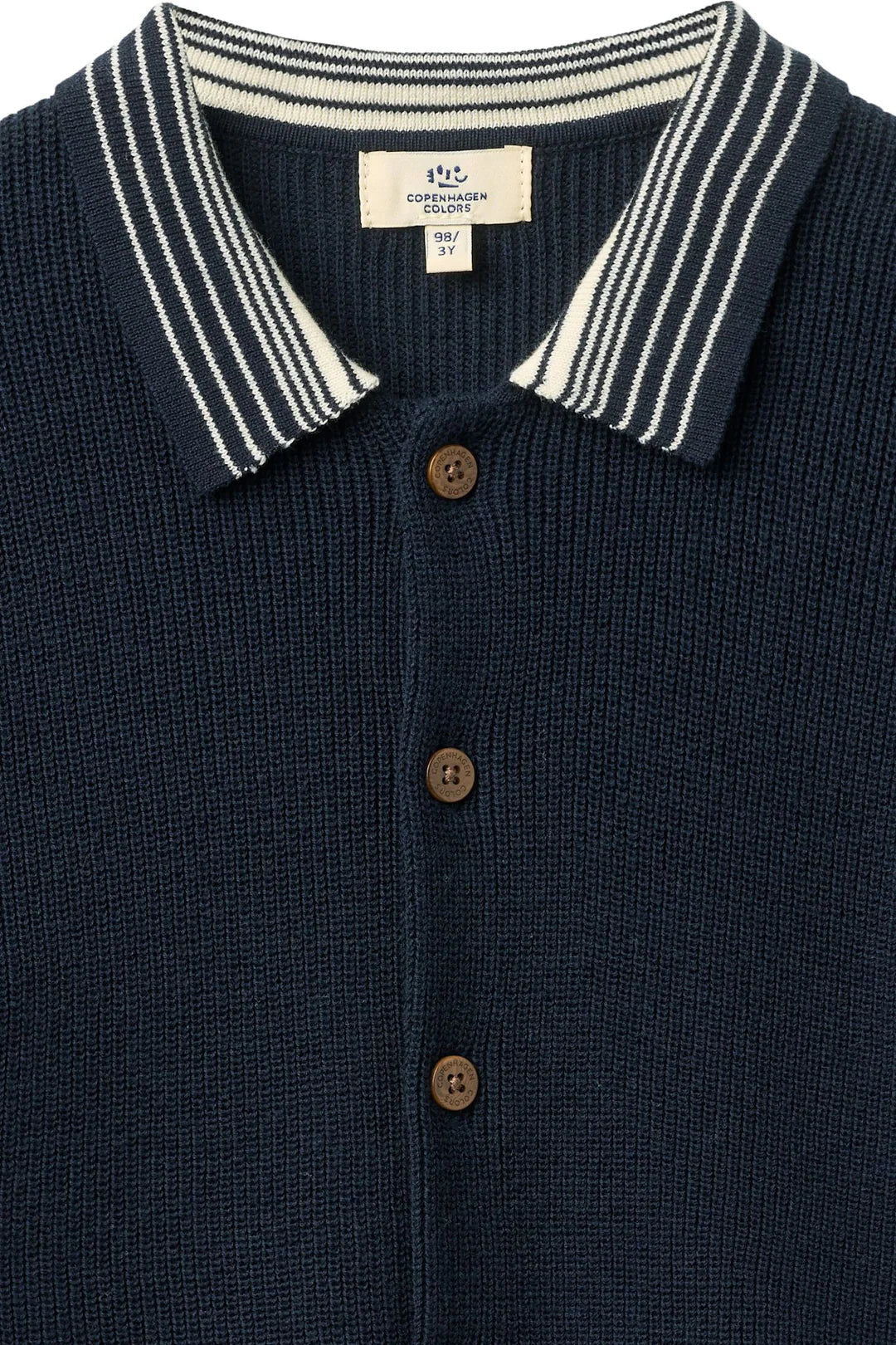 Knitted Pattern Shirt | Navy