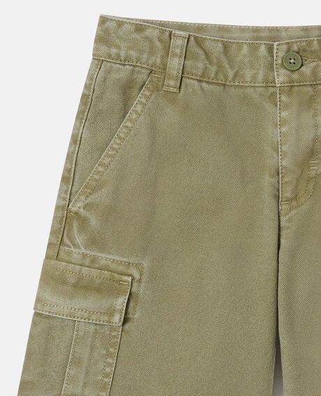 Canvas Cargo Shorts | Khaki