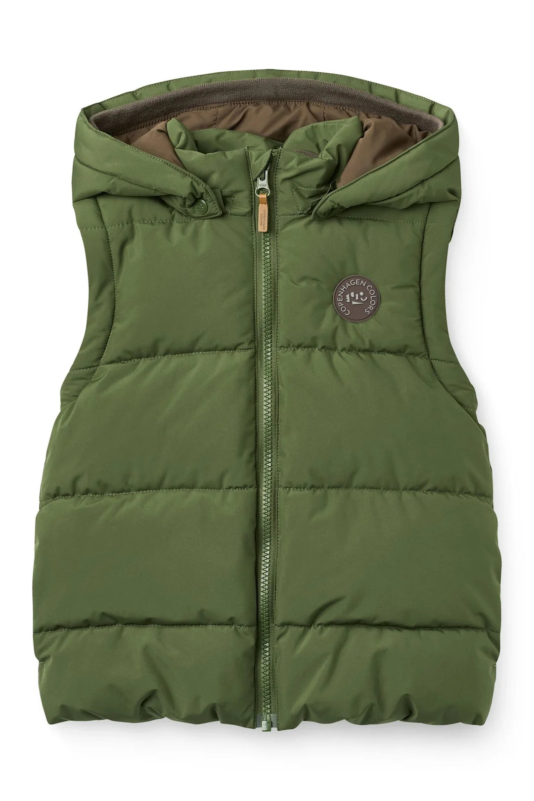 Puffer Jacket with Removable Sleeves | Dark Green