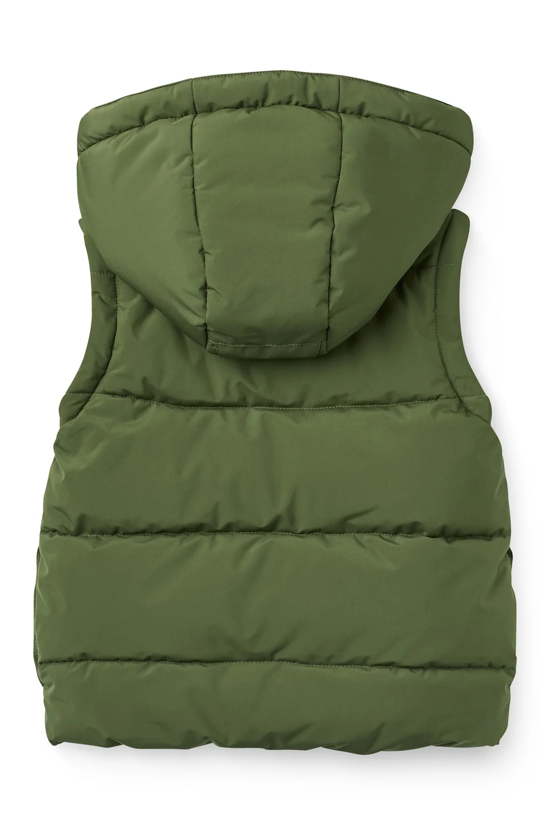 Puffer Jacket with Removable Sleeves | Dark Green