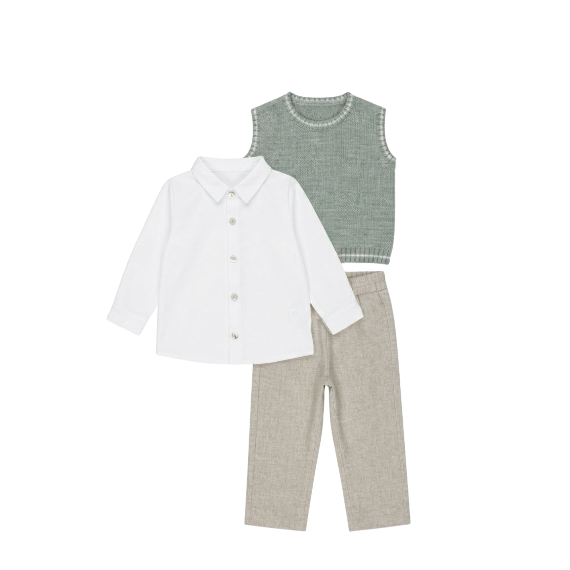 Knit Sweater Vest Set