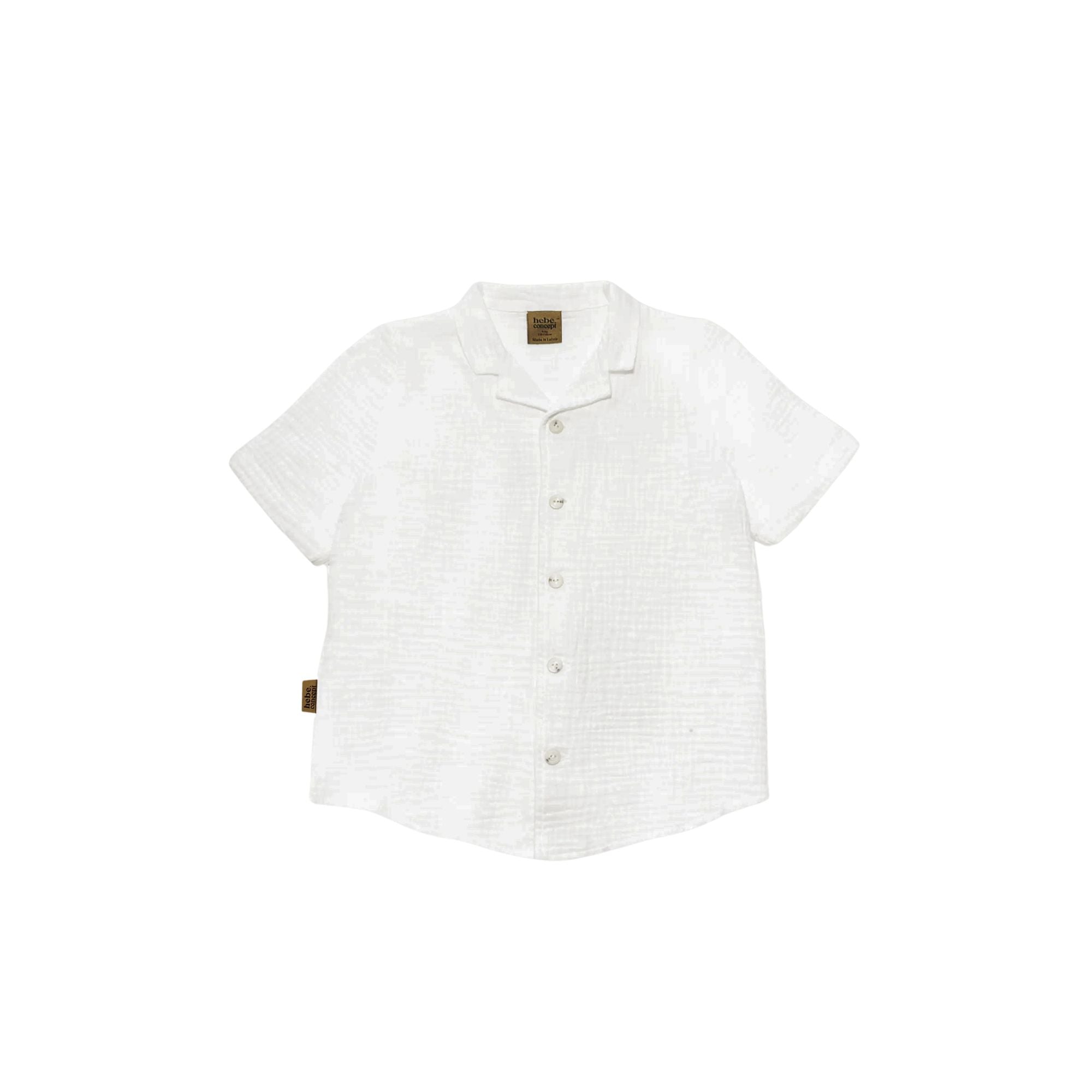 Shirt & Shorts Set | White Muslin