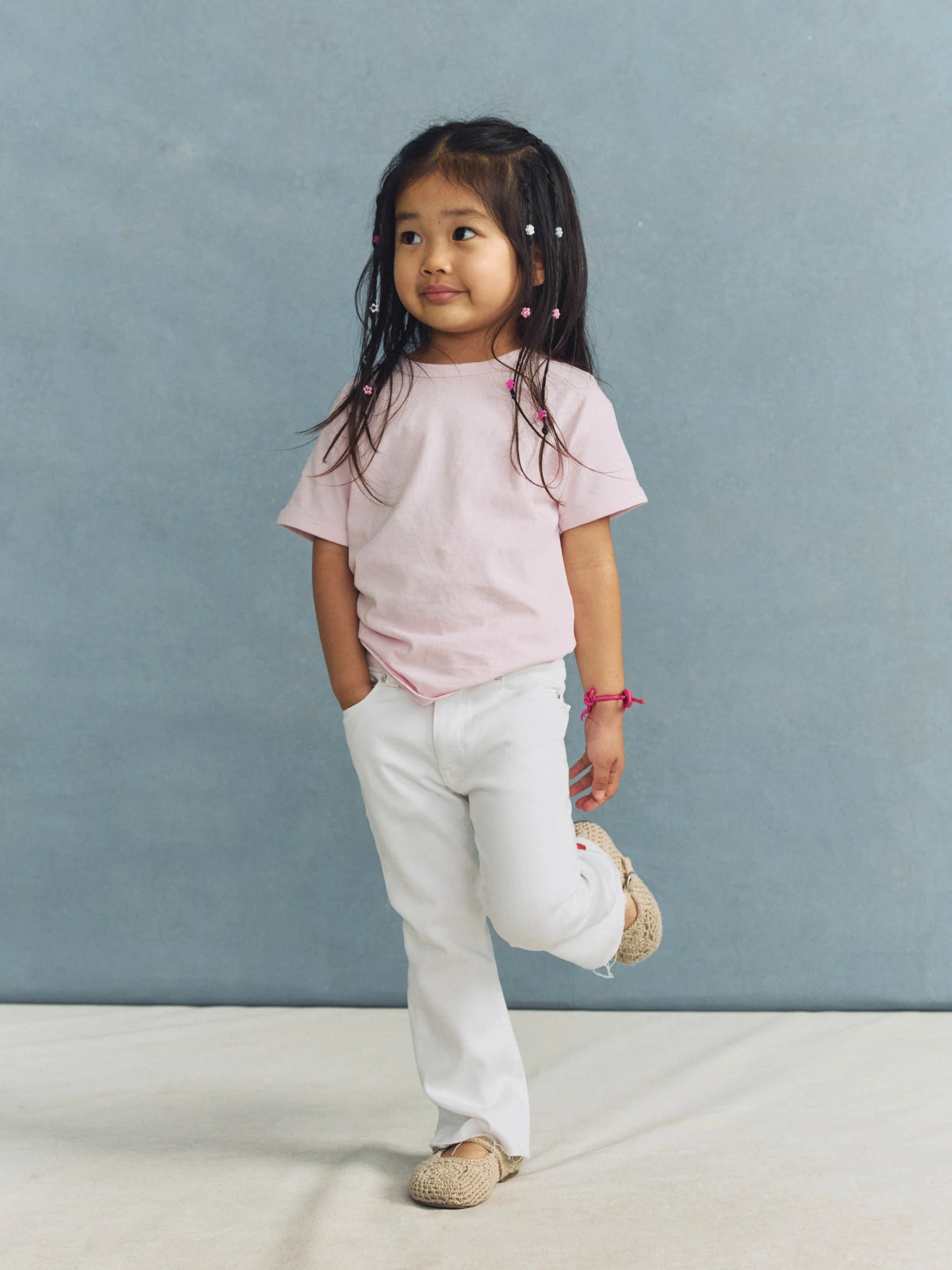 Claire Bootcut Jeans | White Raw