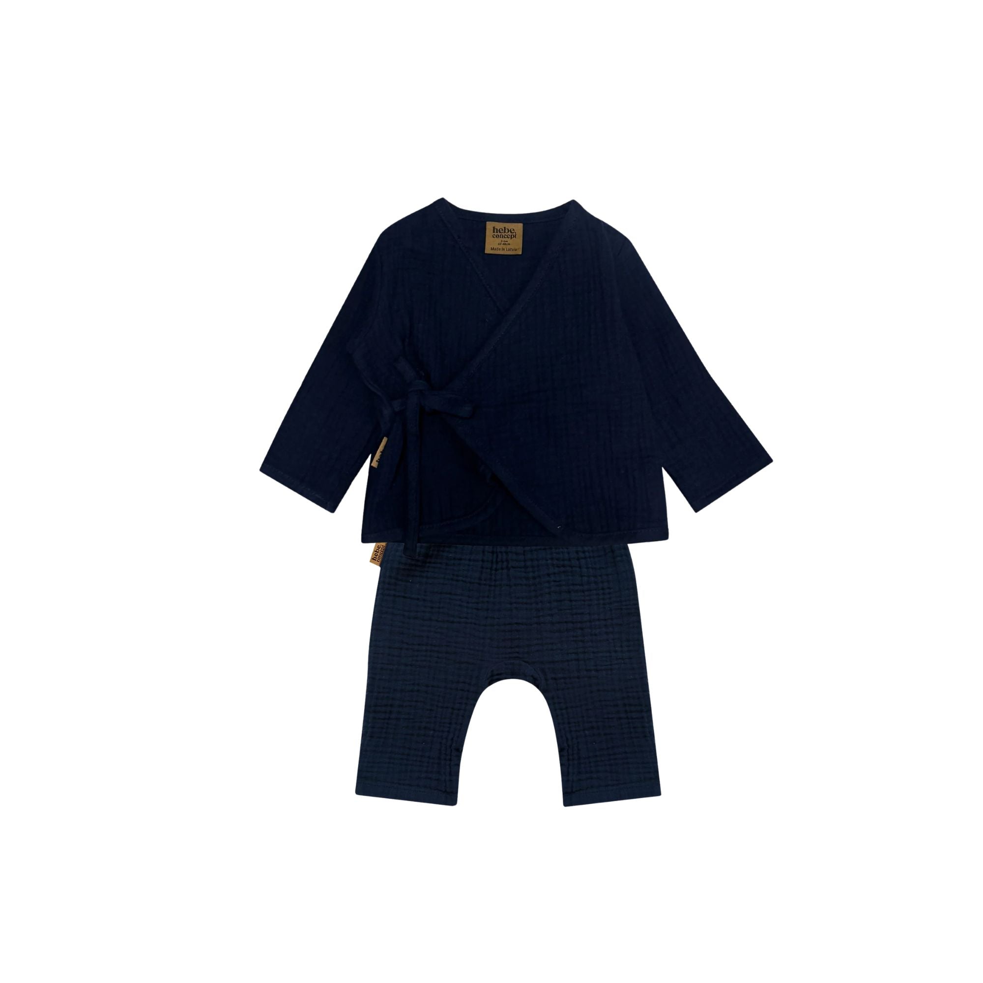 Baby Set | Navy Muslin