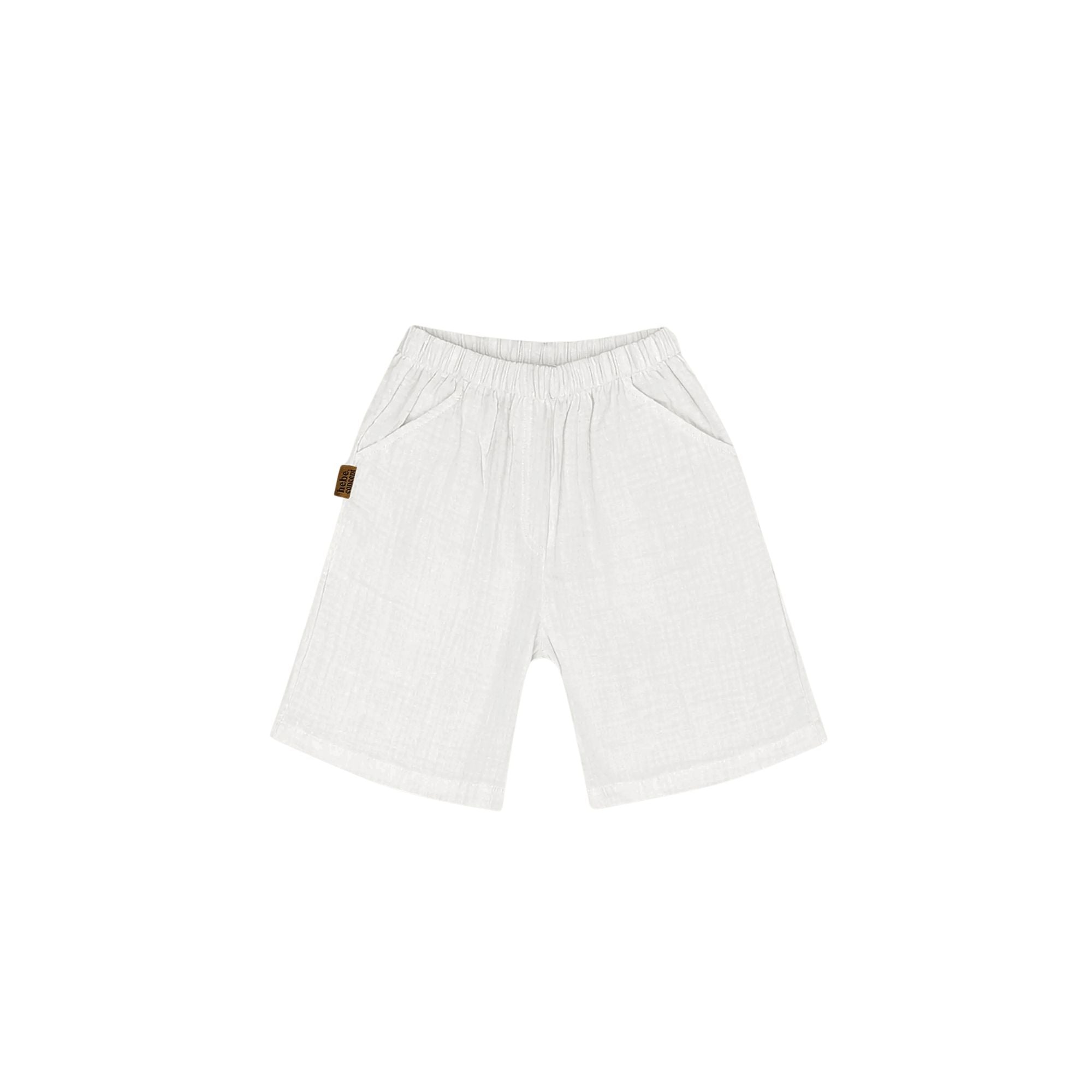 Shirt & Shorts Set | White Muslin