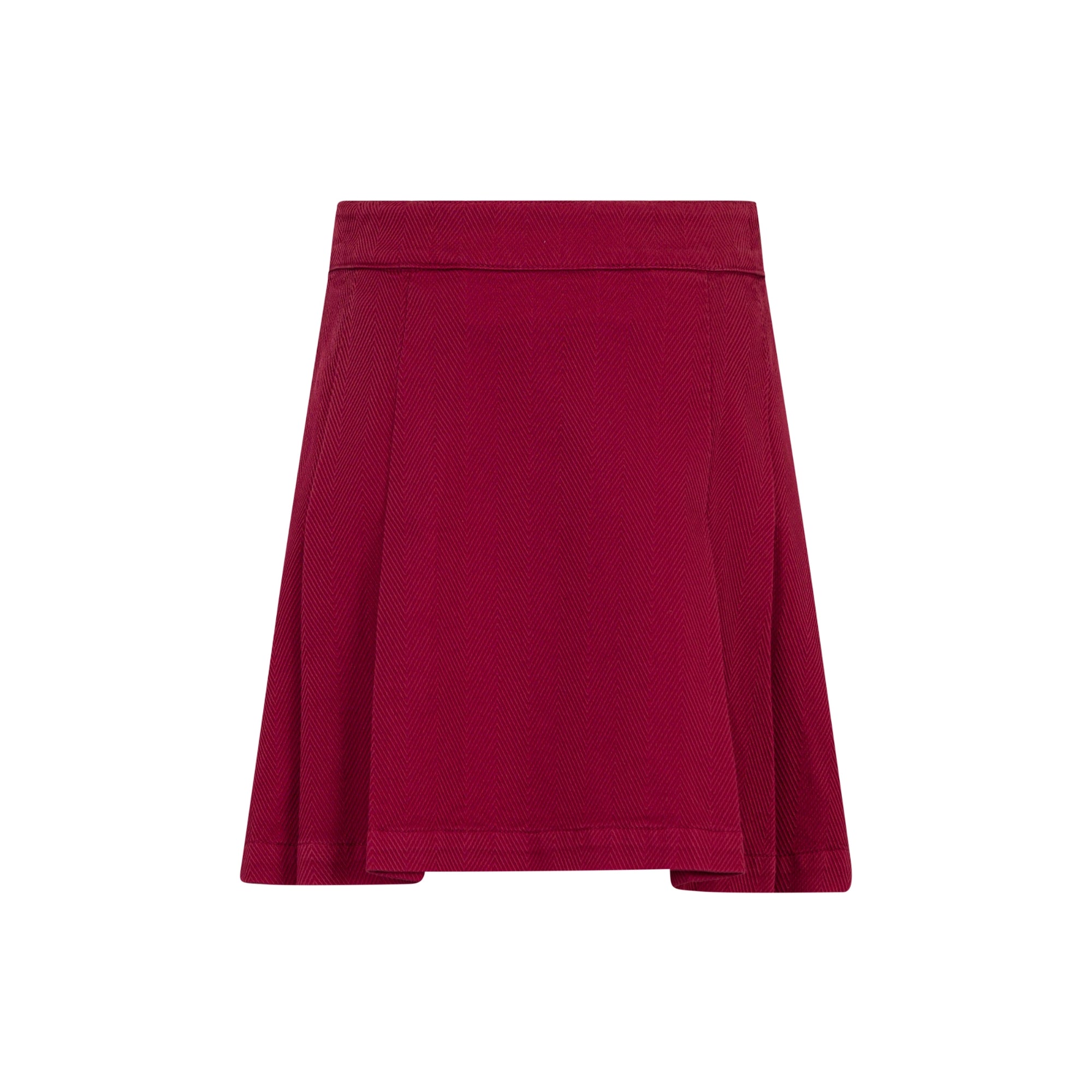Pleated Skirt | Bordeaux