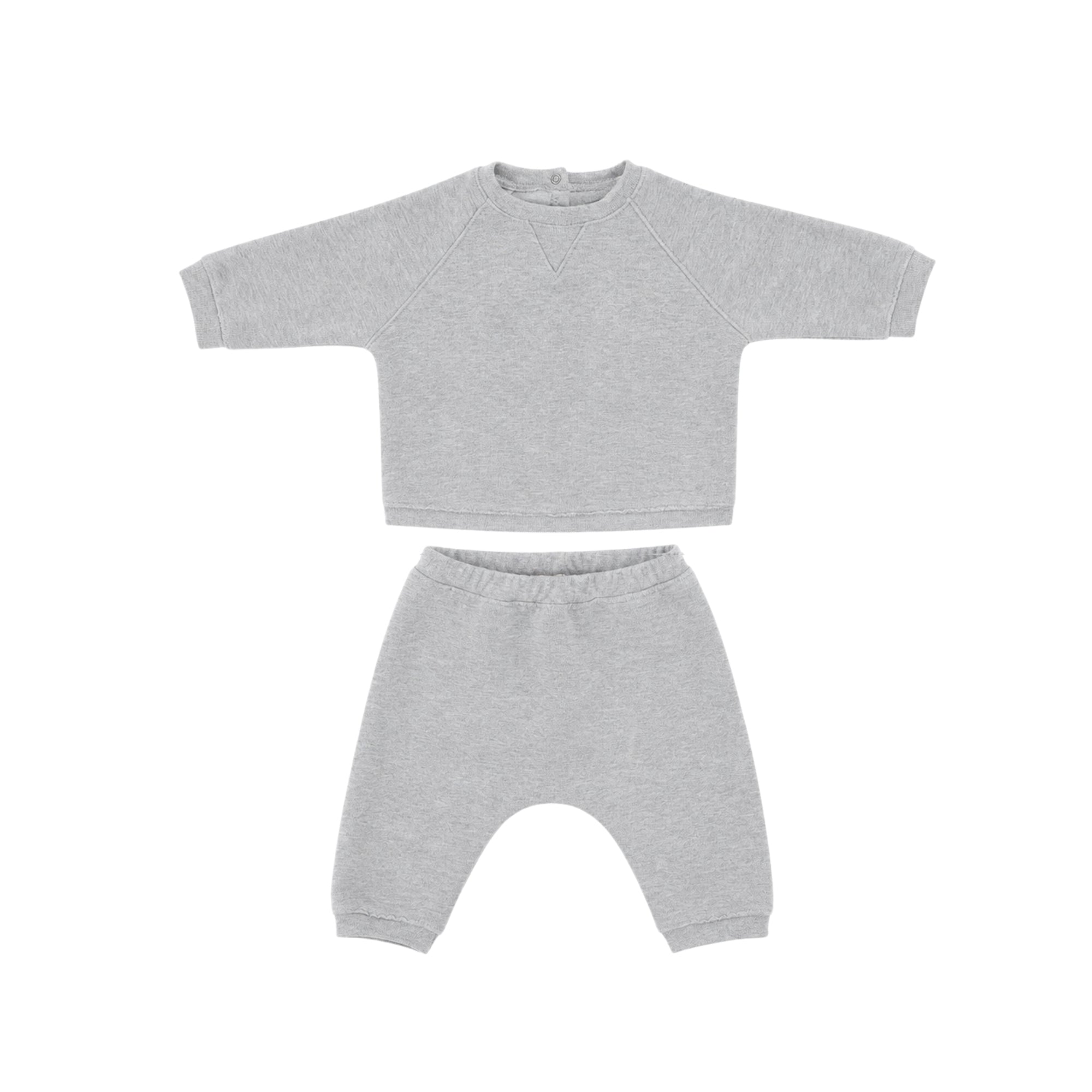 Sport Babe Sweatshirt Set | Grey Melange