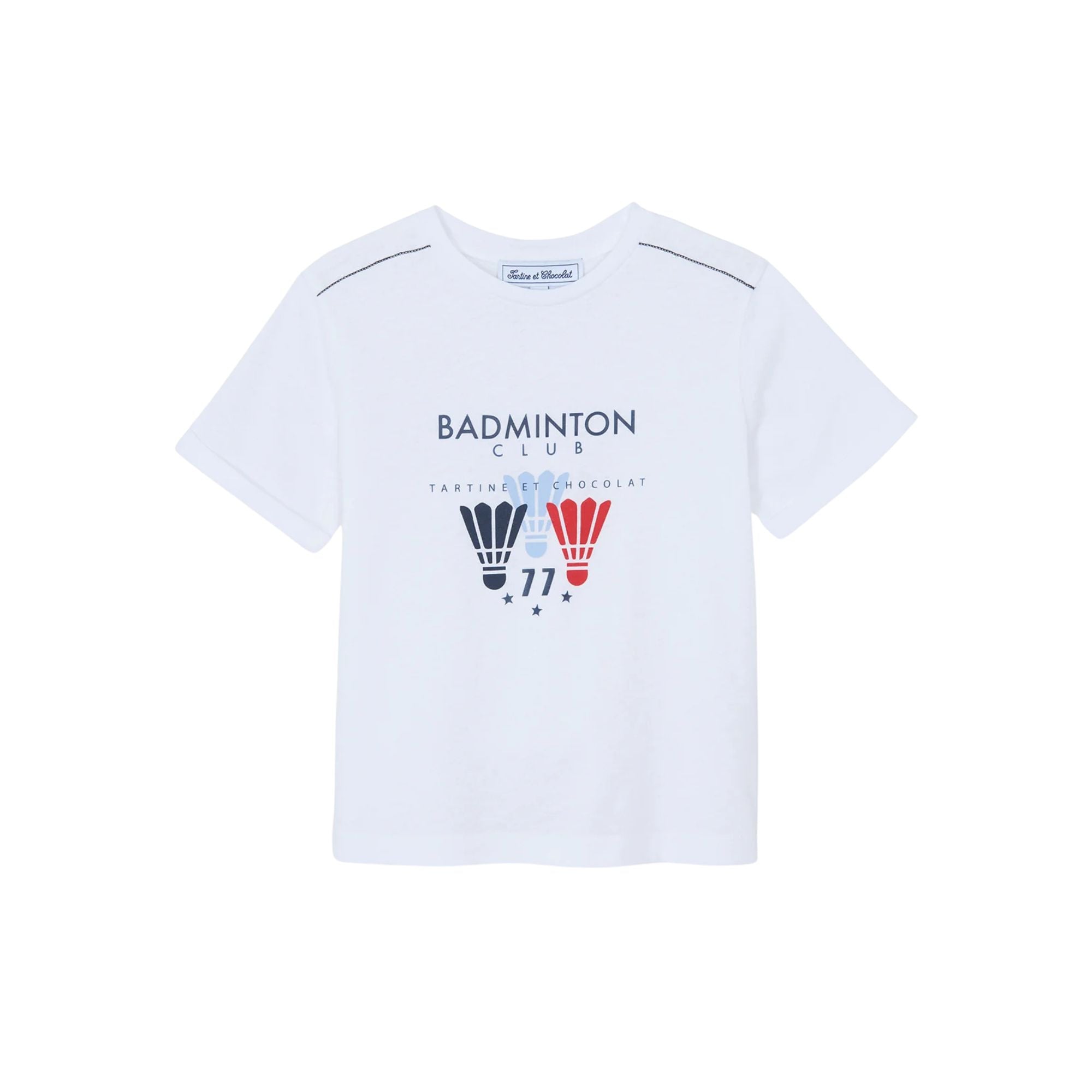 Badminton Print T-shirt | White