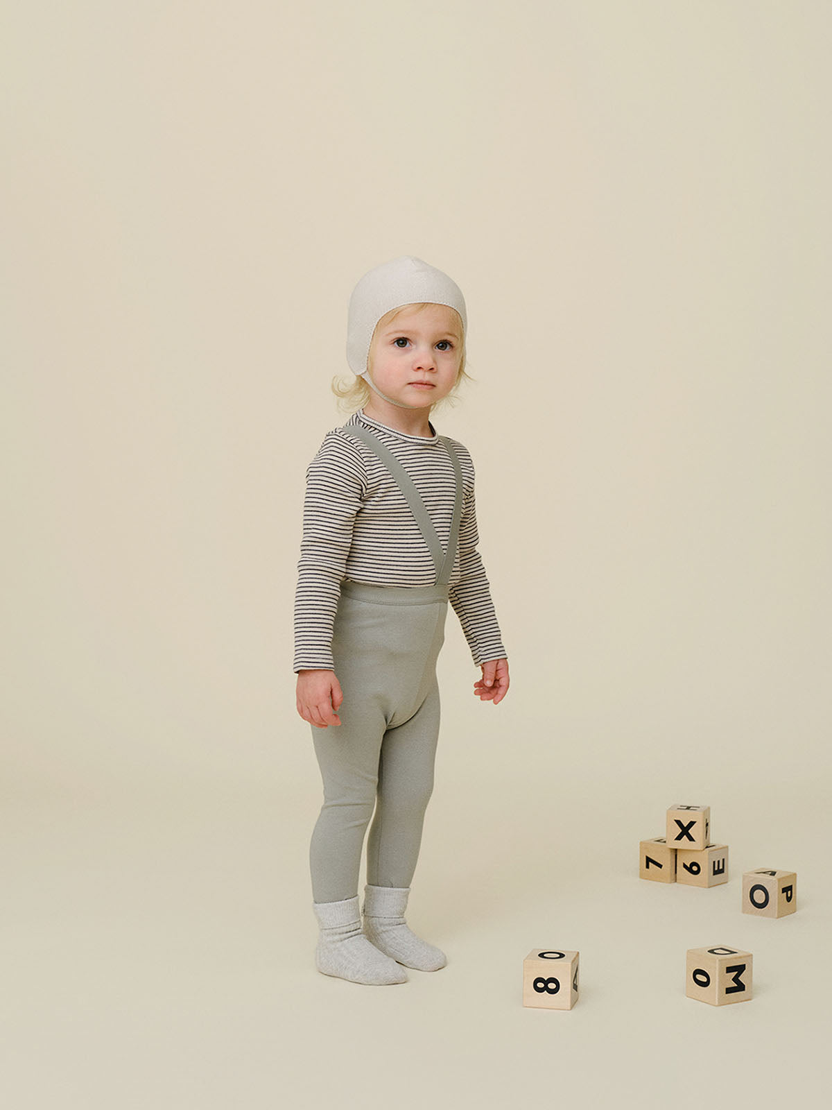 Stripe Twinset | Charcoal